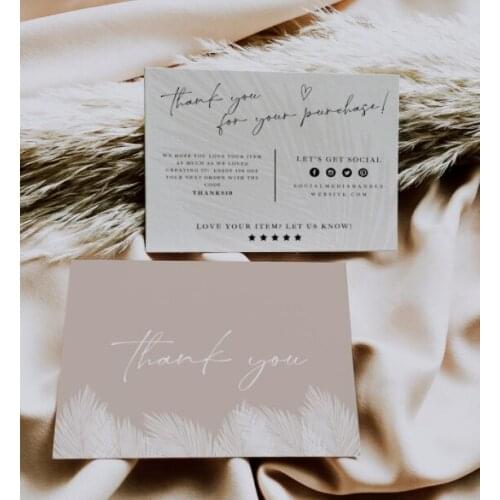 EDITABLE Business Thank You Card Printable Thanks For Your Purchase Card Small Business Package Insert Card