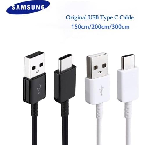 For Original Samsung fast charger type c cable line 28/120/150/200/300cm for galaxy A70 A50 A40 s10 s10e s9 s8 note 8 9 10 plus