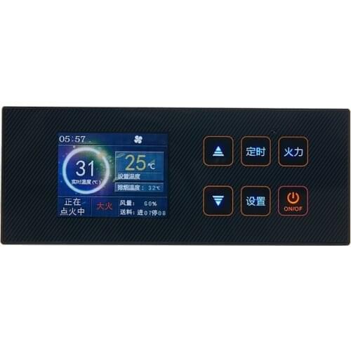 IoT Pellet Stove Controller Hot Air Water Heater Thermostat Blue Carbon Fireplace Controller