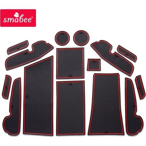 Smabee Gate slot pad For TOYOTA PRIUS a/V/+ ZVW41W 2011-2018 Interior Door Pad/Cup Non-slip mats red blue white 15pcs