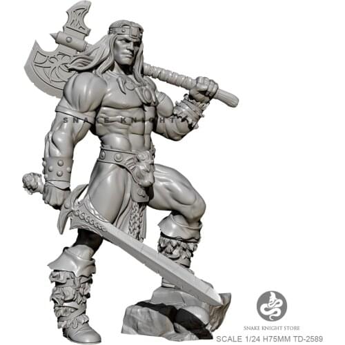 H75mm 1/24 Resin model kits figure DIY toy self-assembled TD-2589