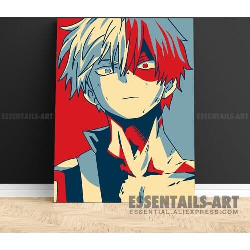 Shoto Todoroki Hopestyle Canvas Wall Art Painting Decor Bedroom Study studio print Living kid Room Home Decoration Prints
