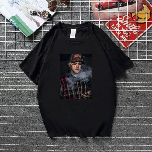 Dropship Lil Peep Smoke Men Woman T-Shirt New Summer Streetwear Camisetas Hip Hop Rap T-shirt Top Quality Cotton Tshirt Men
