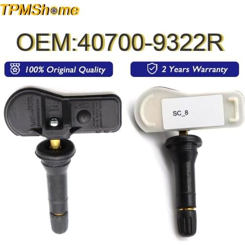 433MHz Tire Pressure Monitoring System TPMS Sensor for Renault Dacia Mercedes Opel OE#40700-9322R 407009322R Tyre Air Monitor