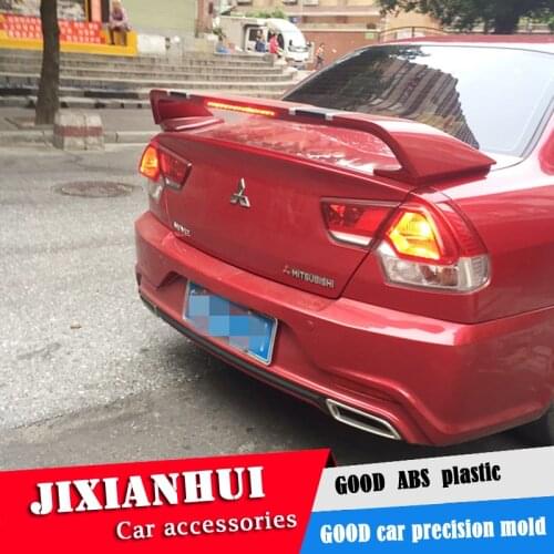 For Lancer LACCER Spoiler 2006-2010 Mitsubishi Lancer FCB Spoiler ABS plastic Material Car Rear Wing Color Rear Spoiler