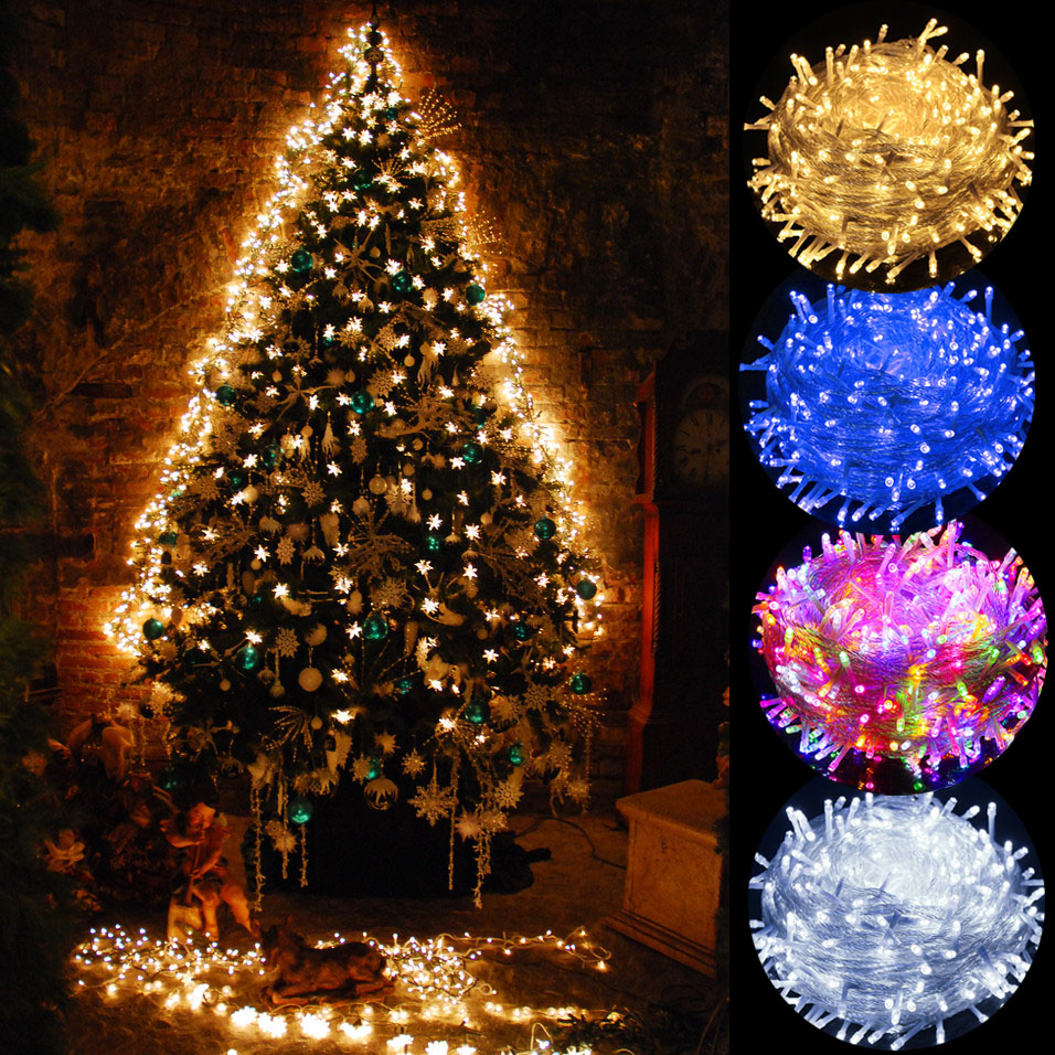 LED String Lights Christmas Decoration Garland Fairy Lights Waterproof Outdoor Lightnings for Home Room Garden Party Decors