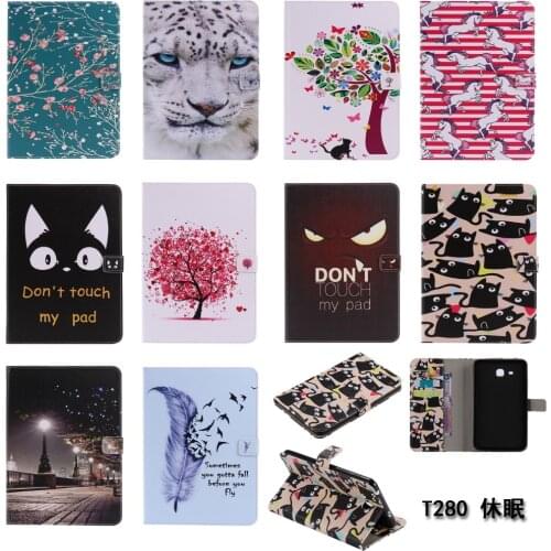 Tab A 7.0 T280 Cover PU Leather Case For Samsung Galaxy Tab A a6 7.0 T280 T281 T285 SM-T280 Cases Cover Tablet Stand Funda