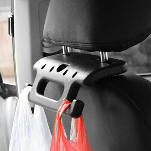 1PC Car Hand Grip Auto Back Seat Grab Handle Car Headrest Black Color ABS Hanger Hooks Grab Bar 19.5 * 15 * 2cm