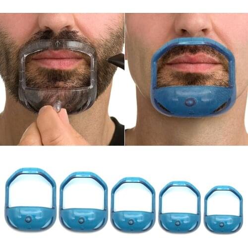 5Pcs/Set Hairbrush Symmetric Cut Salon Mustache Beard Styling Template Shaving Shave Style Care Tool
