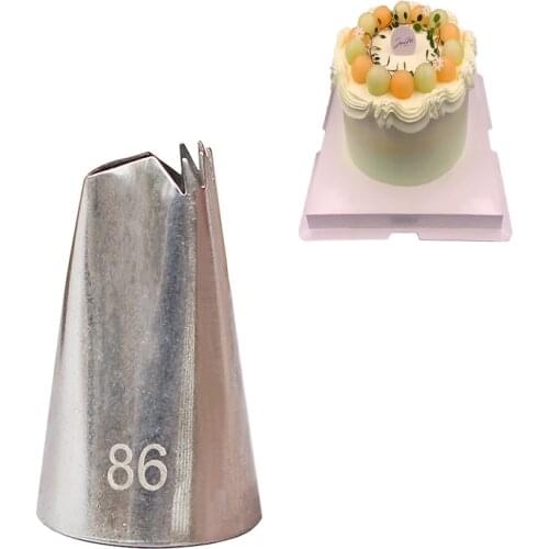 #86 Fold Cream Metal Tips Stainless Steel Icing Piping Nozzles Cake Decorating Pastry Tools Cupcake
