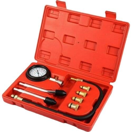 Gasoline Engine Compression Tester Auto Petrol Gas Engine Cylinder Automobile Pressure Gauge Tester Automotive Test Kit