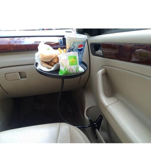 Car food tray, foldable dining table, beverage holder, bracket with clip, car tray, rear seat water cup holder, car cup holder