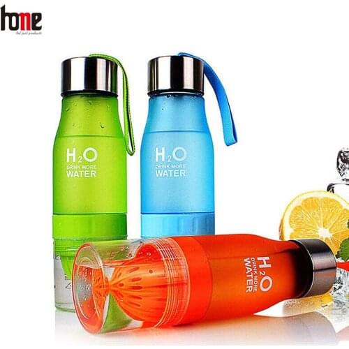 Water Bottle Fruit Infuser Bottles H2O Lemon Sports Travel Gourd Leakproof Plastic Kawaii Cups BPA Free Drinkware for Travel