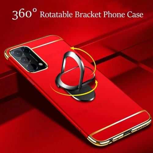 Magnetic Ring Holder Stand Shockproof Phone Case For OPPO Reno 5K 5 Pro Plus Ultra Find X3 Pro Lite Camera Lens Protective Cover