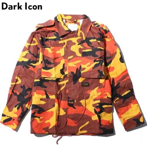 Dark Icon Mens Camouflage Jackets