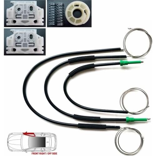 WINDOW REGULATOR REPAIR CLIPS KIT FOR CITROEN C5 FRONT RIGHT 2008 & ON, NEW