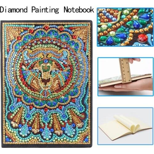 DIY Diamond Painting Notebook Bear Pattern Special Shaped A5 50 Pages Diary Book Diamond Art Kits Mosaic Diamond Embroidery