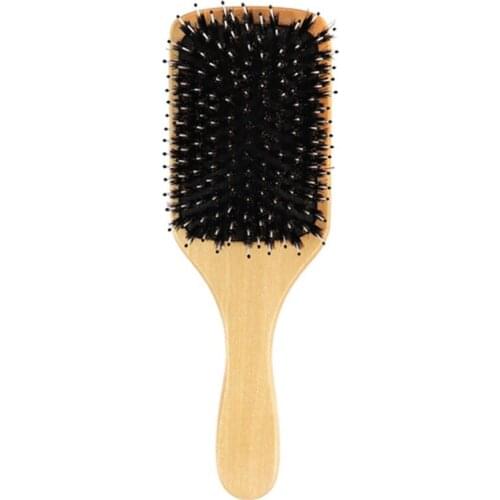Bristle Massage Comb Hemu Handle Anti-Static Hair Brush Airbag Comb Hairdressing Wet Curly Styling Tools
