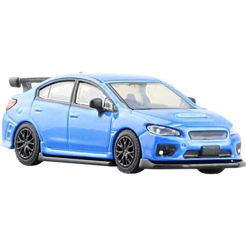 1/64 WRX STI Kids Home Decoration Durable Hobby Diecast Toy Pull Back Alloy Collection Model Car Simulation Mini Gift Boys Girls