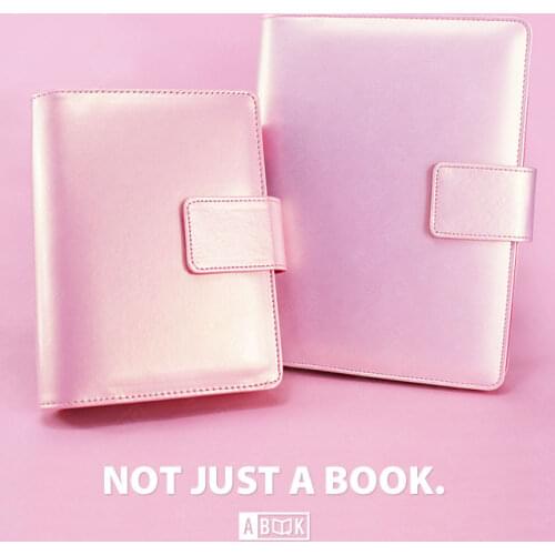 2020 Abook Notebook planner sketchbook A5 A6 gold pink 6 ring binder cute kawaii diary office supplies Free shipping