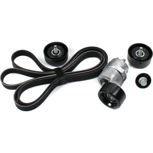 V-Belt Tensioner Pulley Kit Tensioner idler for 2006-2010 Hyundai Sonata Kia Optima Rondo 2.4L OEM 2528125000 2521225000 2528725