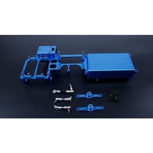 CNC alloy equipment box set dual servo tray for Losi 5ive-T Rovan LT