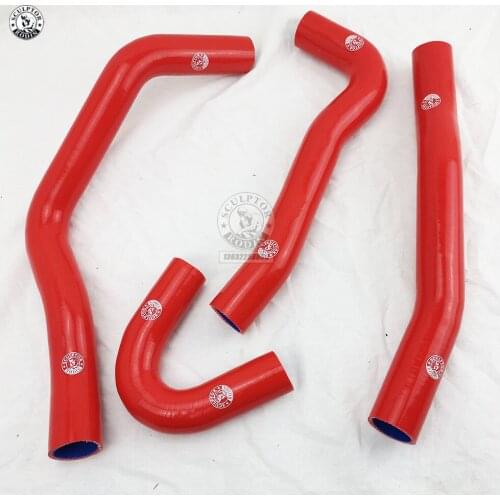 Silicone Radiator Hose Kit For Mitsubishi Evolution EVO 10/X 4B11T CZ4A CT9A (4PCS) red/blue/black