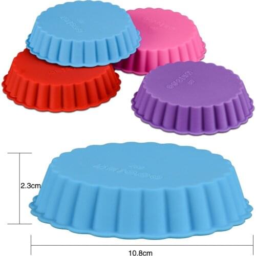 Kitchen Eco-friendly Silicone Cake Mold Fruit Pie Mould Baking Tray Round Fondant Cake Mold Pie Bakeware Pan Baking Tools