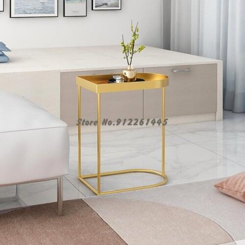 Nordic Small Tea Table Living Room Sofa Side Cabinet Corner Few Mini Small Tea Table Bedroom Bedside Table Floating Window To St