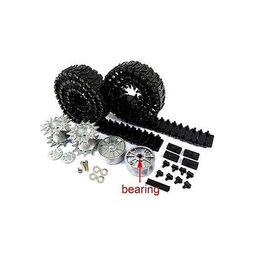 Mato Sherman T74 Metal Tracks & Wheels ( For 1/16 Mato M4A3(75)W and HengLong Sherman RC Tank) MT151 TH00848