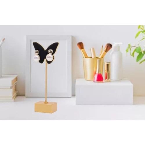 Metal Butterfly Earrings Stand Holder Shelf Jewelry Display Rack Bracket Earring Organizer for Woman Girl Gifts Photography