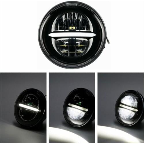 Motorcycle 5.75" LED Headlight Head Light For Harley Sportster XL 883 Dyna Softails