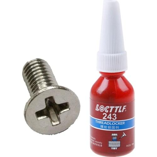 1pcs high quality 10ml Screw Glue Thread Locking Agent Anaerobic Adhesive 243 Glue Oil Resistance Fast Curing Home Tool hot sale