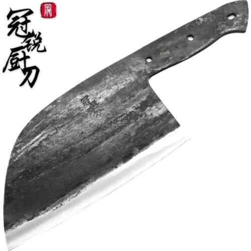 Handmade Forged Chef Knife Clad Steel Forged Chinese Cleaver DIY Blank blade kitchen knives meat vegetables slicing tools NEW