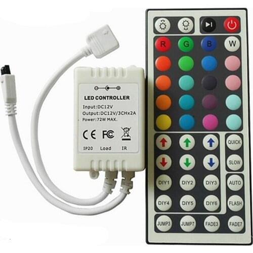 Rgb led controller DC12v led flexible 44key 2.4g 4-zone rgbw led controller Available for 5050/3528