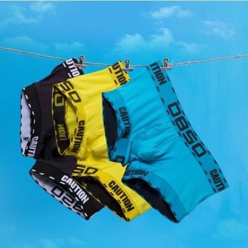 Sexy Boxershorts Men Boxer Shorts Underwear Cotton Mens Underpants Breathable Penis U Pouch Boxers Man Free Shipping BS3104