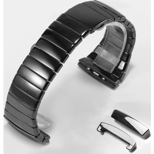 Replacement strap for Ceramic watchband black Special interface bracelet for SINTRA series men and women watch accessories
