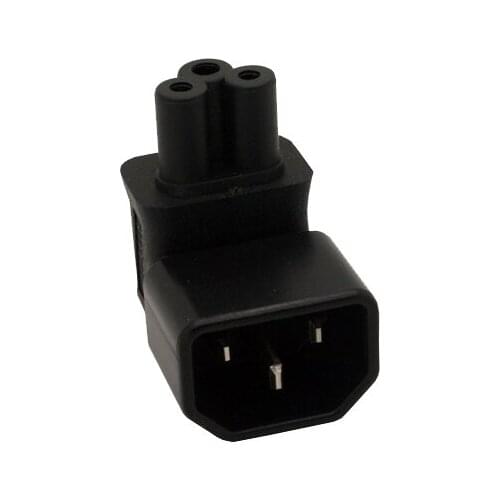 Angled IEC 320 C14 to IEC C5 angled adapter C14 to C5 Angled adapter ,IEC 320 converter Adapter
