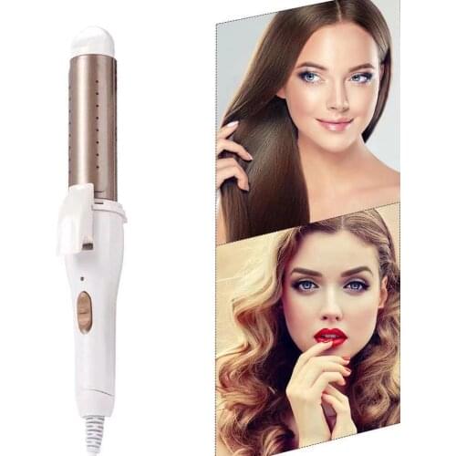 Straightener Dual-Use Hair Curler Large Volume Straig Does Not Hurt hair Inner Buckle Air Bangs Plate Salon Beauty Styling Tool