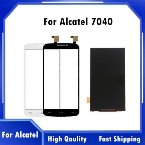 New For Alcatel Pop C7 7040 7041 Ot-7040 7040A 7040D 7040E 7040F 7041D 7041X Monitor LCD Display + Touch Screen Glass Sensor