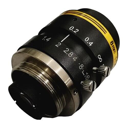 1/1.8" F1.4-16C 8mm 3 Megapixel C Mount Machine Vision lens for Industrial camera Smart security SL-C0814MP3
