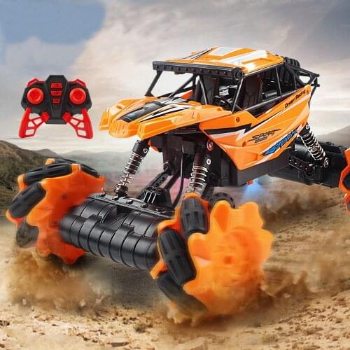 1:16 Rock Crawler RC Drift Car 4WD 2.4Ghz Remote Radio Contol Truck Machine Vehicle Built-In Battery Toy For Boy Kid Gift 3455