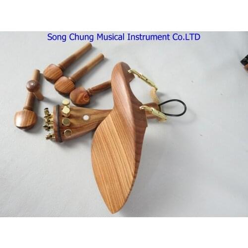 1 sets rosewood wood violin fittings 4/4, beautiful Paris eye decorate