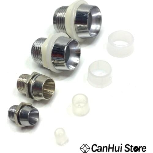 10 p 3mm 5mm 8mm 10mm Chrome Metall LED Halter Lünette Clip Montieren Panel Display Halter für 3mm LEDs Licht-emittierende Diode