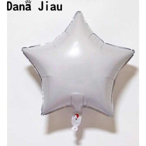 18inch white color Pentagram Shaped Foil Balloon wedding Birthday Party Decoration Air Ballons Event star Baloon