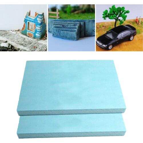 2pcs Foam Bricks DIY Model Material Diorama Base Foam Slab Diorama Base Materials DIY Scenery Landscape Accesory