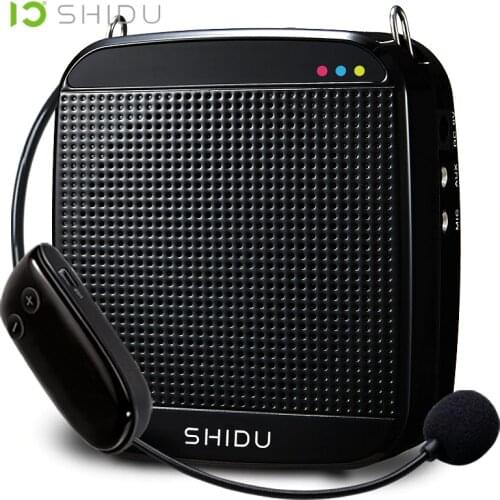 SHIDU S613 Wireless Portable Voice Amplifier UHF Mini Audio Speaker USB Lautsprecher For Teachers Tourrist Guide Yoga Instructor