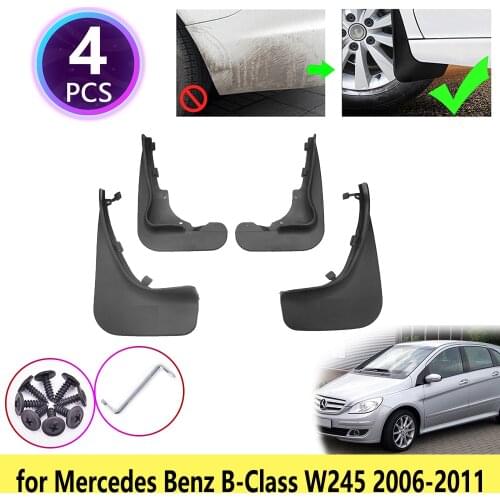 4 PCS for Mercedes Benz B Class 2006 2007 2008 2009 2010 2011 Mudguards Mudflaps Fender Guards Splash Mud Flaps Car Accessories