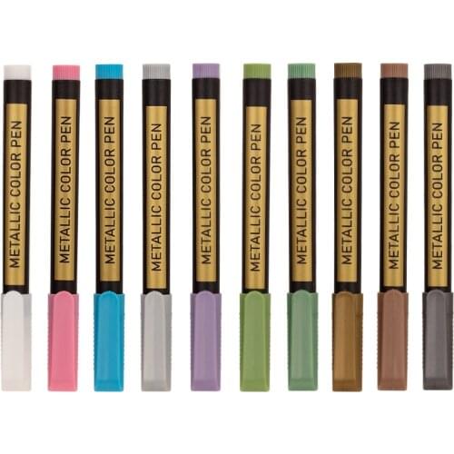 Metal 8151 Micron Liner Marker Pens 10 Colors Fineliner Pen Water Based Assorted Ink For Painting School liners for drawing