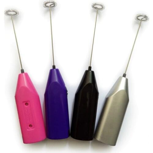 Powerful Electric Milk Frother Stainless Steel Spring Whisk Coffee With Whisk Hand Milk Foamer Kitchen and Egg Foam Maker F30